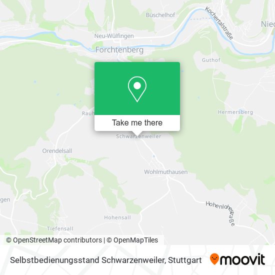 Selbstbedienungsstand Schwarzenweiler map