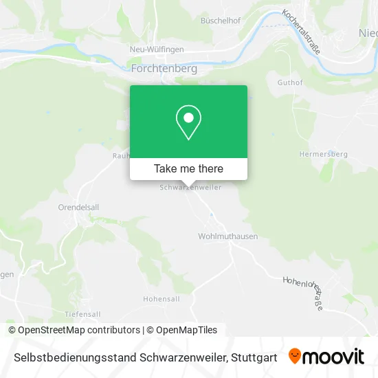Карта Selbstbedienungsstand Schwarzenweiler