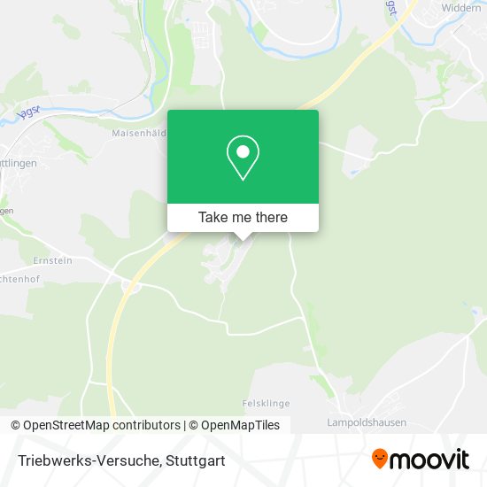 Карта Triebwerks-Versuche