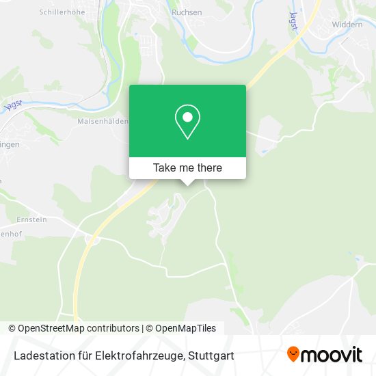 Ladestation für Elektrofahrzeuge map