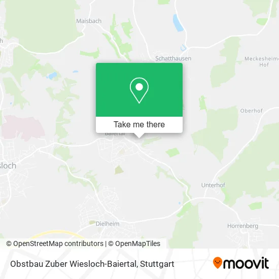 Карта Obstbau Zuber Wiesloch-Baiertal