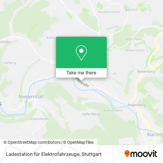 Карта Ladestation für Elektrofahrzeuge