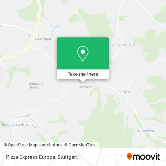 Pizza Express Europa map