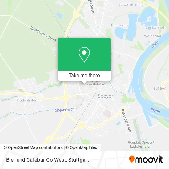 Карта Bier und Cafebar Go West