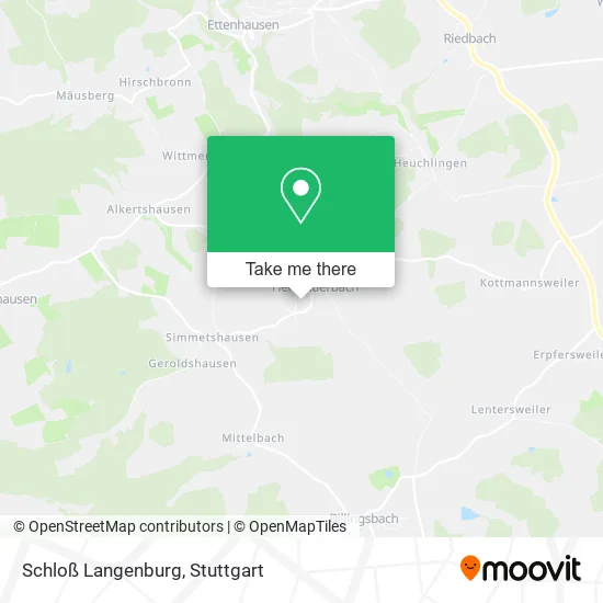 Карта Schloß Langenburg