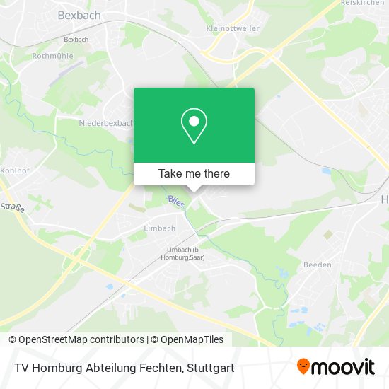TV Homburg Abteilung Fechten map