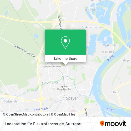 Ladestation für Elektrofahrzeuge map