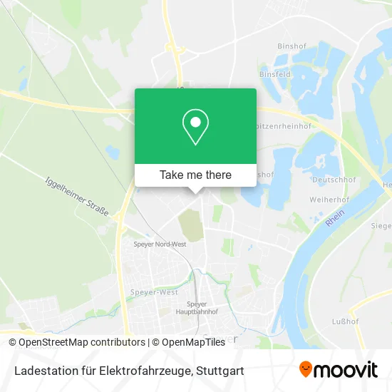 Карта Ladestation für Elektrofahrzeuge