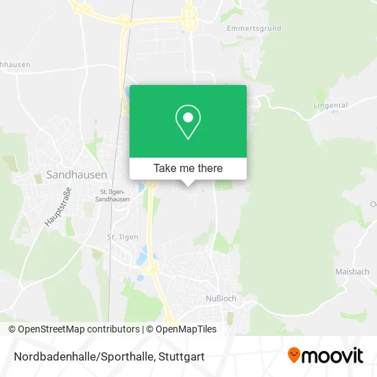 Nordbadenhalle/Sporthalle map