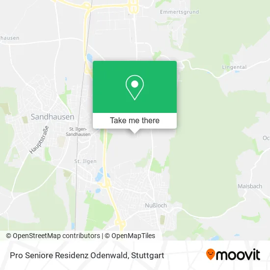 Карта Pro Seniore Residenz Odenwald