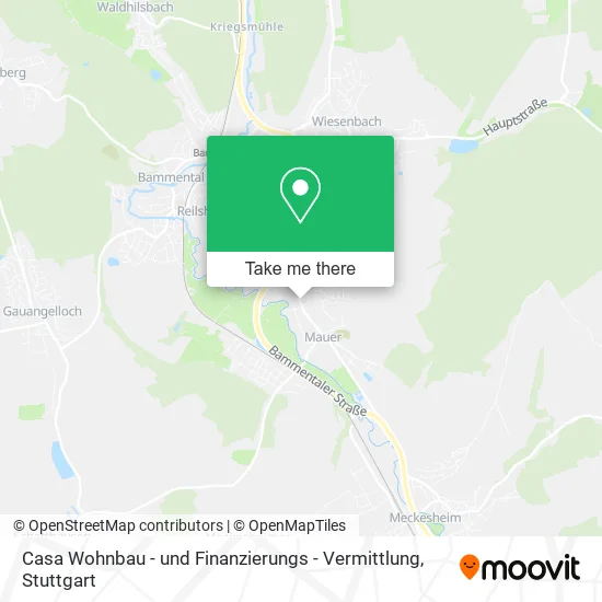 Карта Casa Wohnbau - und Finanzierungs - Vermittlung