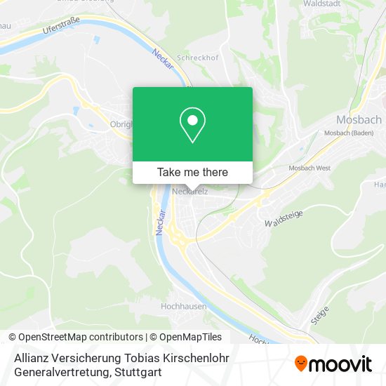 Allianz Versicherung Tobias Kirschenlohr Generalvertretung map