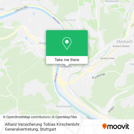 Карта Allianz Versicherung Tobias Kirschenlohr Generalvertretung