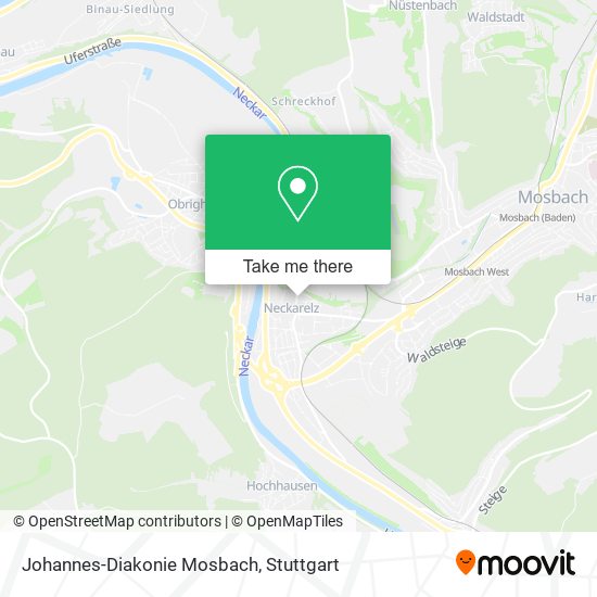 Johannes-Diakonie Mosbach map