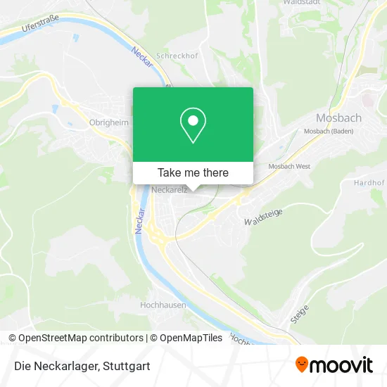 Карта Die Neckarlager