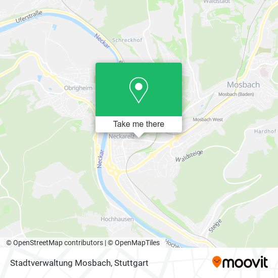Stadtverwaltung Mosbach map