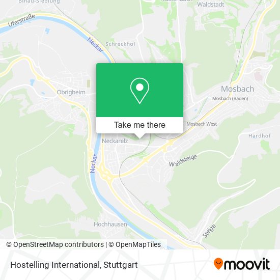 Hostelling International map