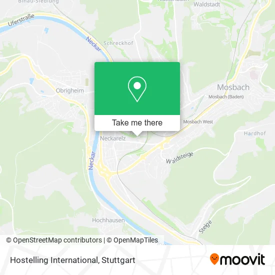 Карта Hostelling International