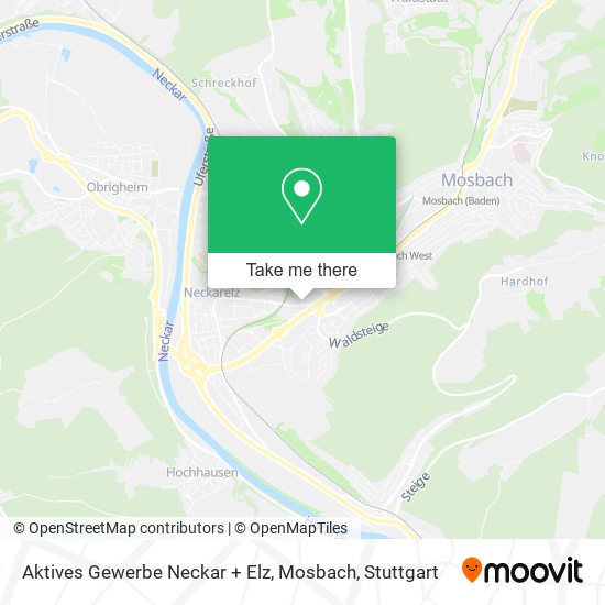 Aktives Gewerbe Neckar + Elz, Mosbach map