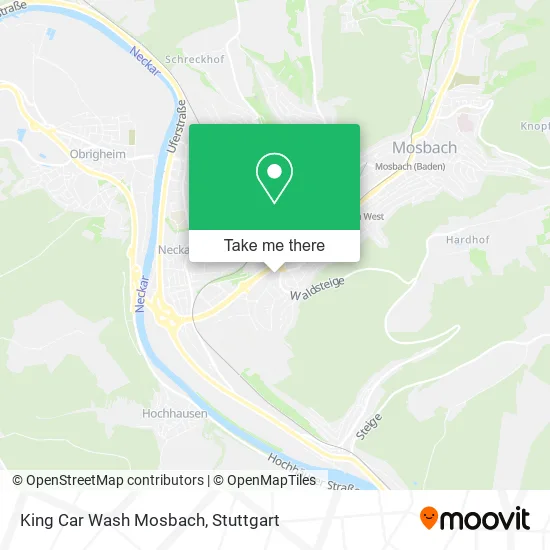 Карта King Car Wash Mosbach