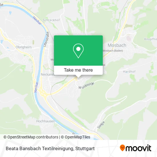 Карта Beata Bansbach Textilreinigung