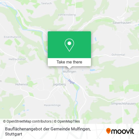 Bauflächenangebot der Gemeinde Mulfingen map