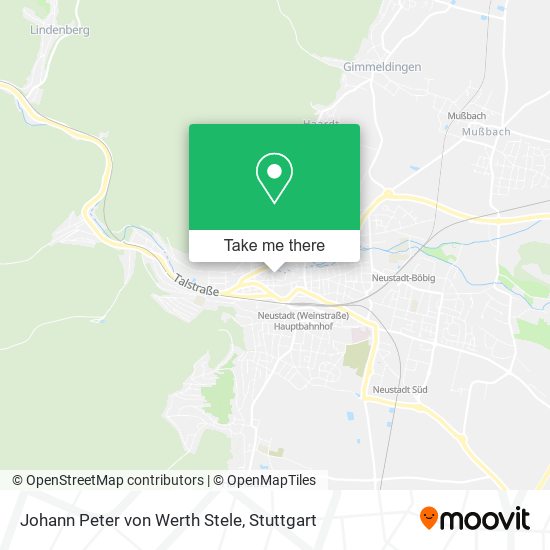 Johann Peter von Werth Stele map