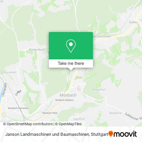 Janson Landmaschinen und Baumaschinen map