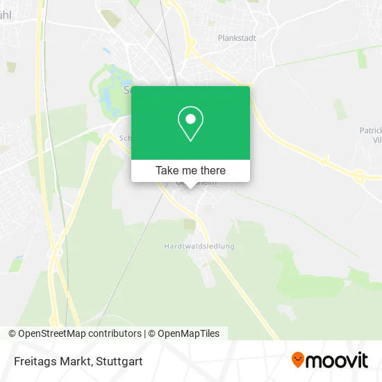 Карта Freitags Markt