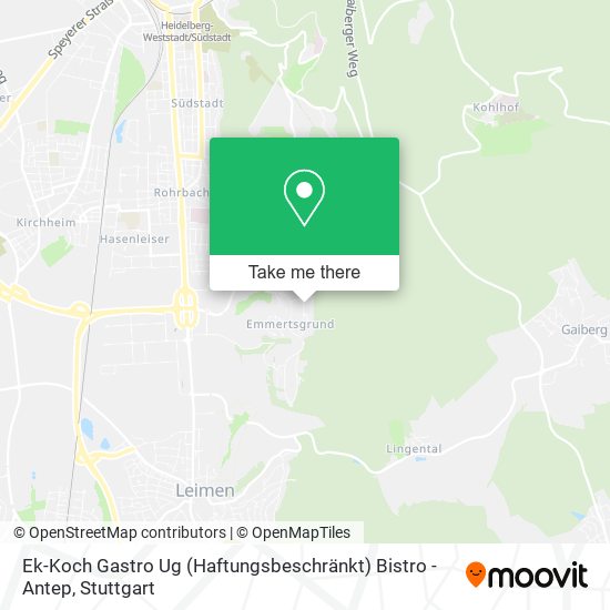 Ek-Koch Gastro Ug (Haftungsbeschränkt) Bistro - Antep map