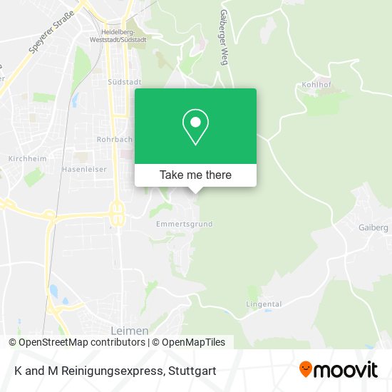 K and M Reinigungsexpress map