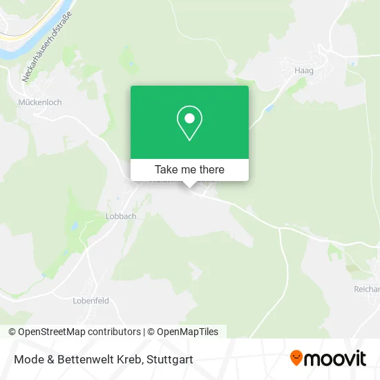 Карта Mode & Bettenwelt Kreb