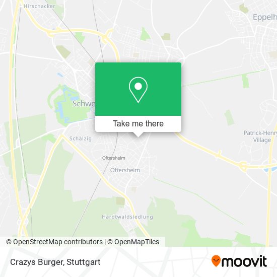 Crazys Burger map