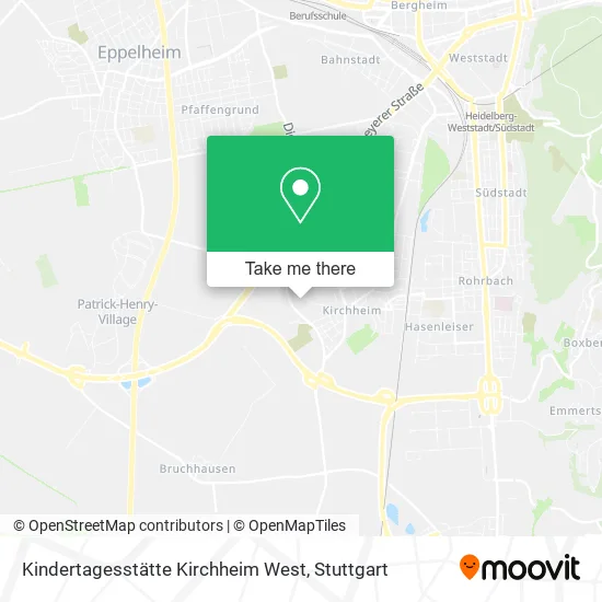 Карта Kindertagesstätte Kirchheim West