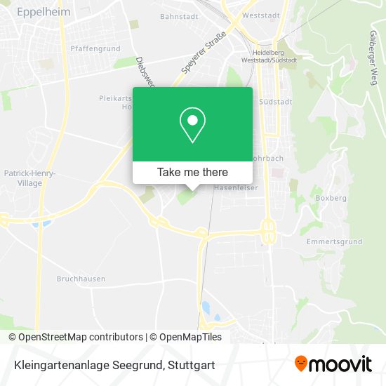 Карта Kleingartenanlage Seegrund