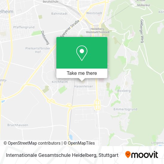 Internationale Gesamtschule Heidelberg map