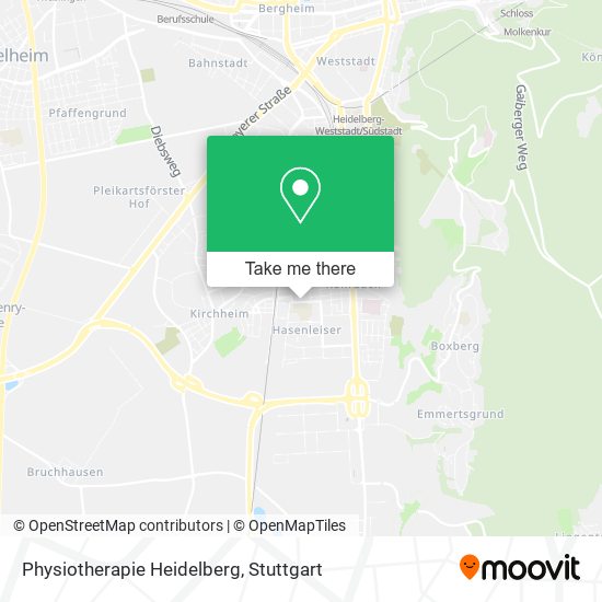 Physiotherapie Heidelberg map