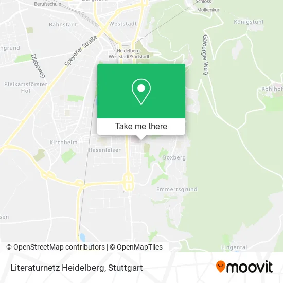 Карта Literaturnetz Heidelberg