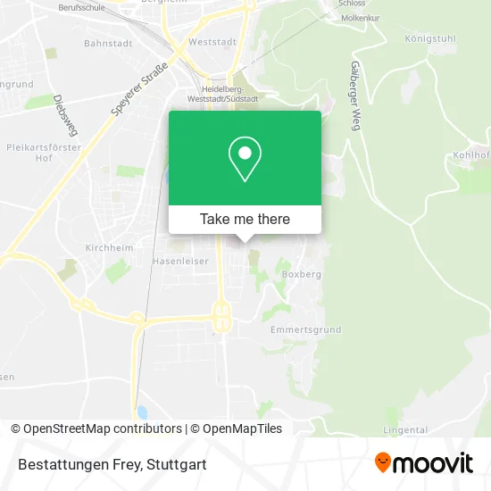 Карта Bestattungen Frey