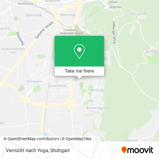Карта Verrückt nach Yoga