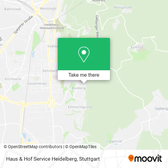 Карта Haus & Hof Service Heidelberg