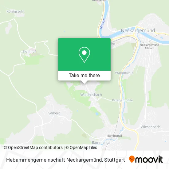 Карта Hebammengemeinschaft Neckargemünd
