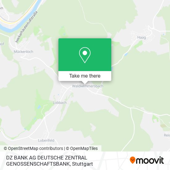 DZ BANK AG DEUTSCHE ZENTRAL GENOSSENSCHAFTSBANK map