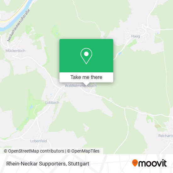 Rhein-Neckar Supporters map