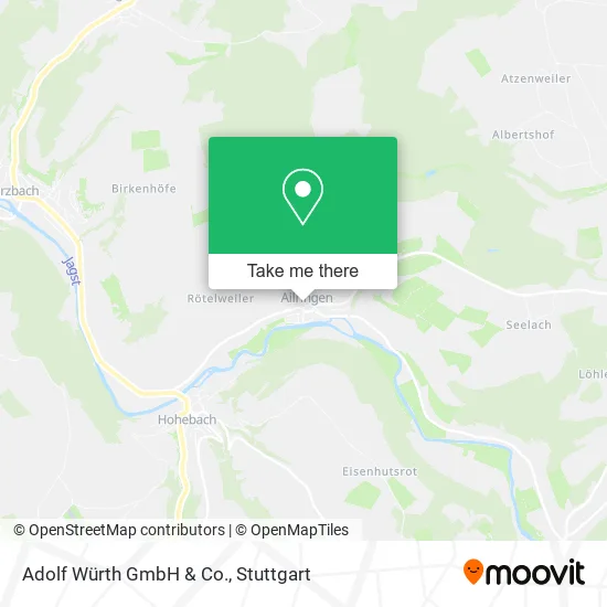 Карта Adolf Würth GmbH & Co.