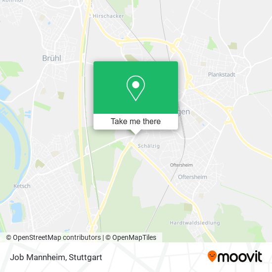 Job Mannheim map