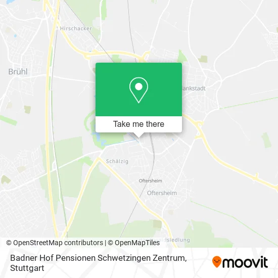 Карта Badner Hof Pensionen Schwetzingen Zentrum