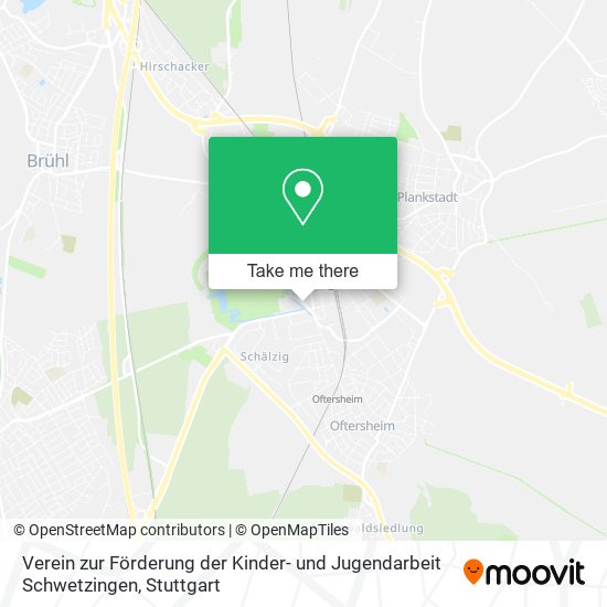 Verein zur Förderung der Kinder- und Jugendarbeit Schwetzingen map