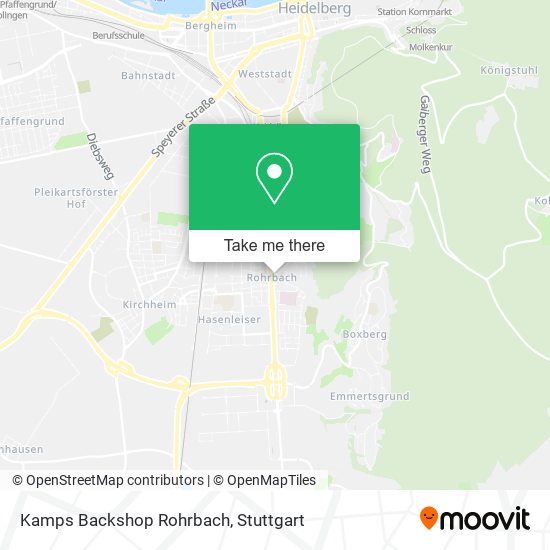 Kamps Backshop Rohrbach map