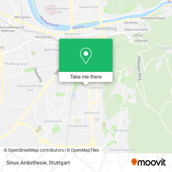 Sinus Anästhesie map